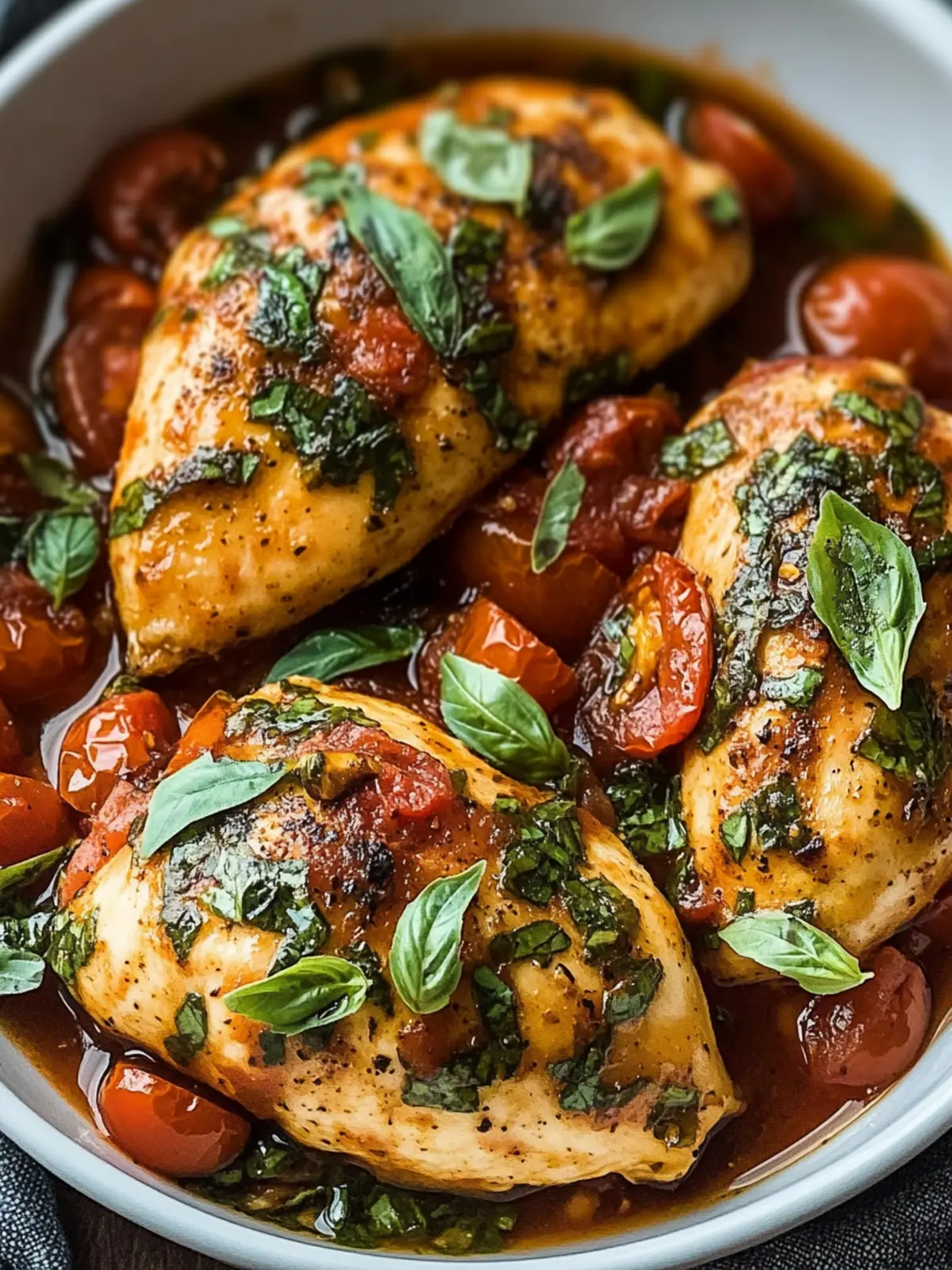 Baked Tomato Basil Chicken: Your New Family Favorite Dinner 4 Baked Tomato Basil Chicken