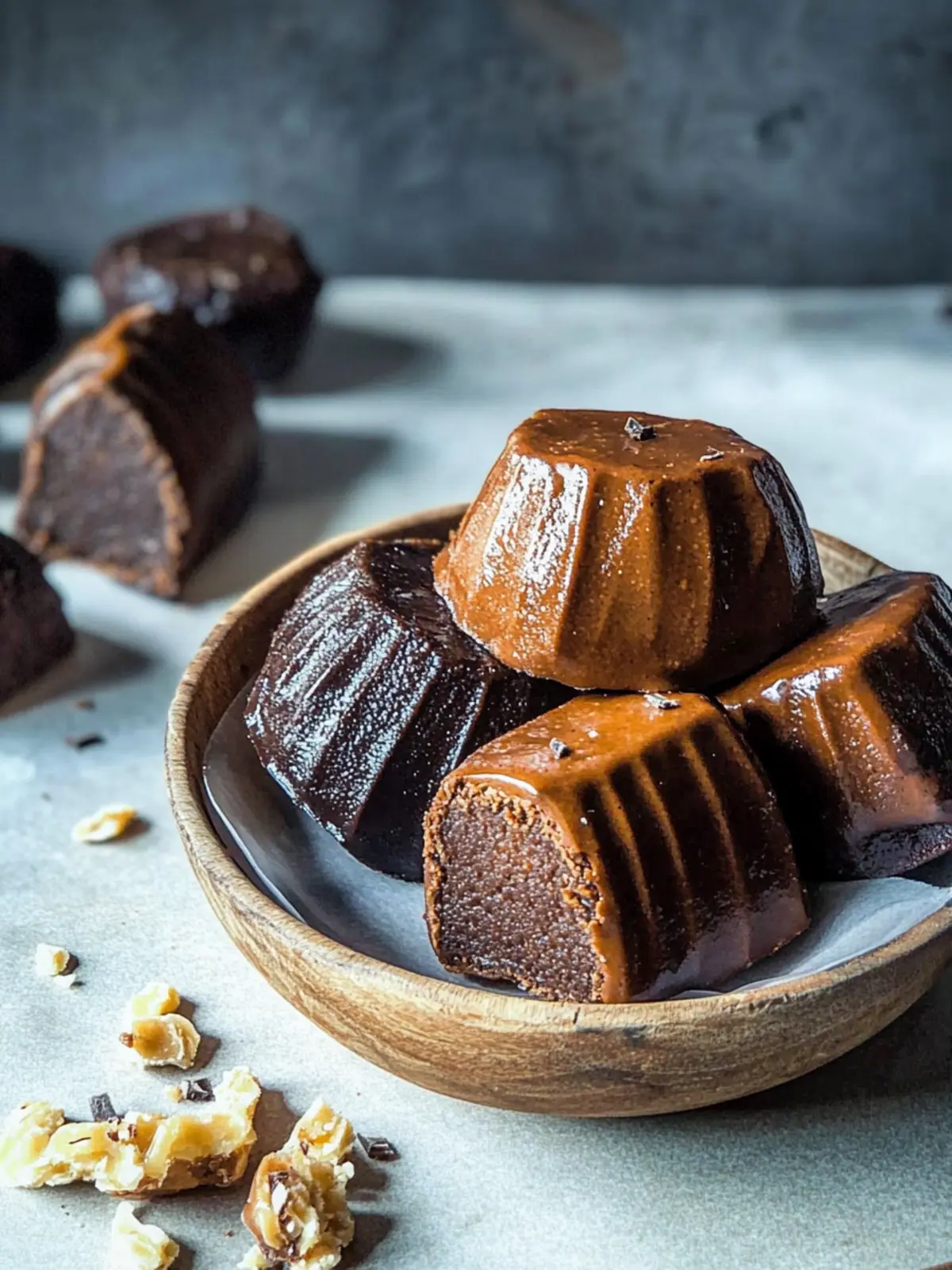 Kuih Bahulu with Chocolate