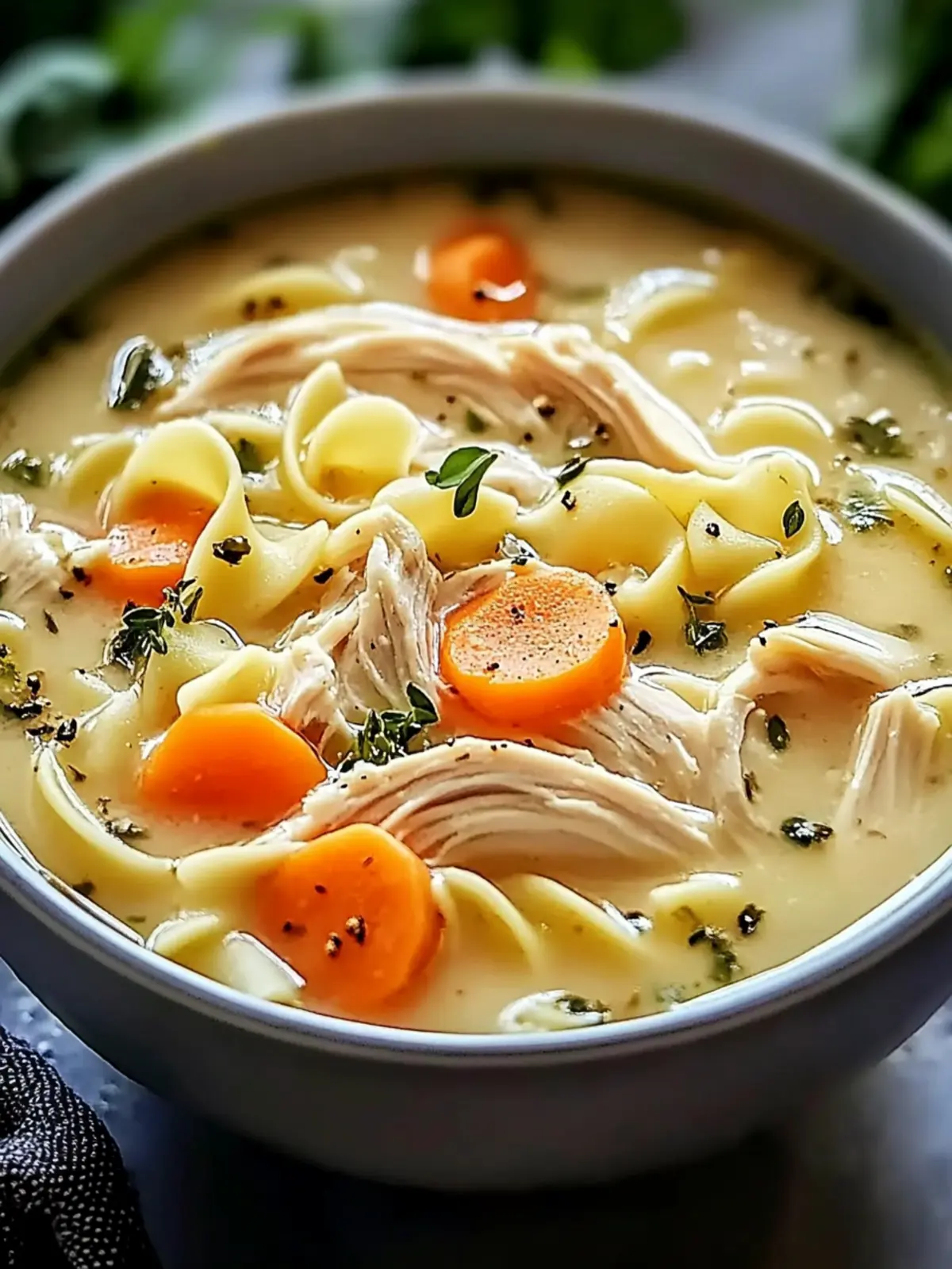 Creamy Chicken Noodle Soup