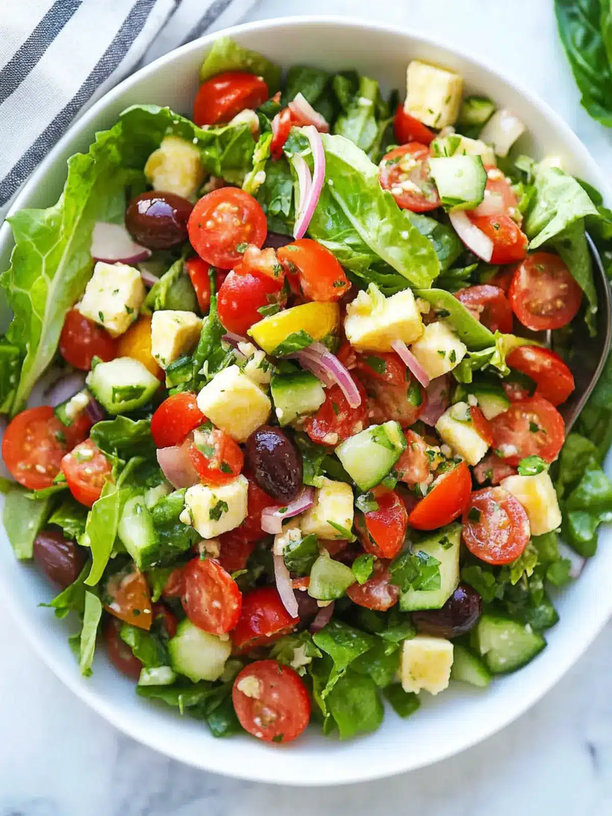 Delicious Italian Chopped Salad Ready in 15 Minutes! 4 Italian Chopped Salad