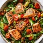 One-Pot Salmon, Spinach and Lentil Salad