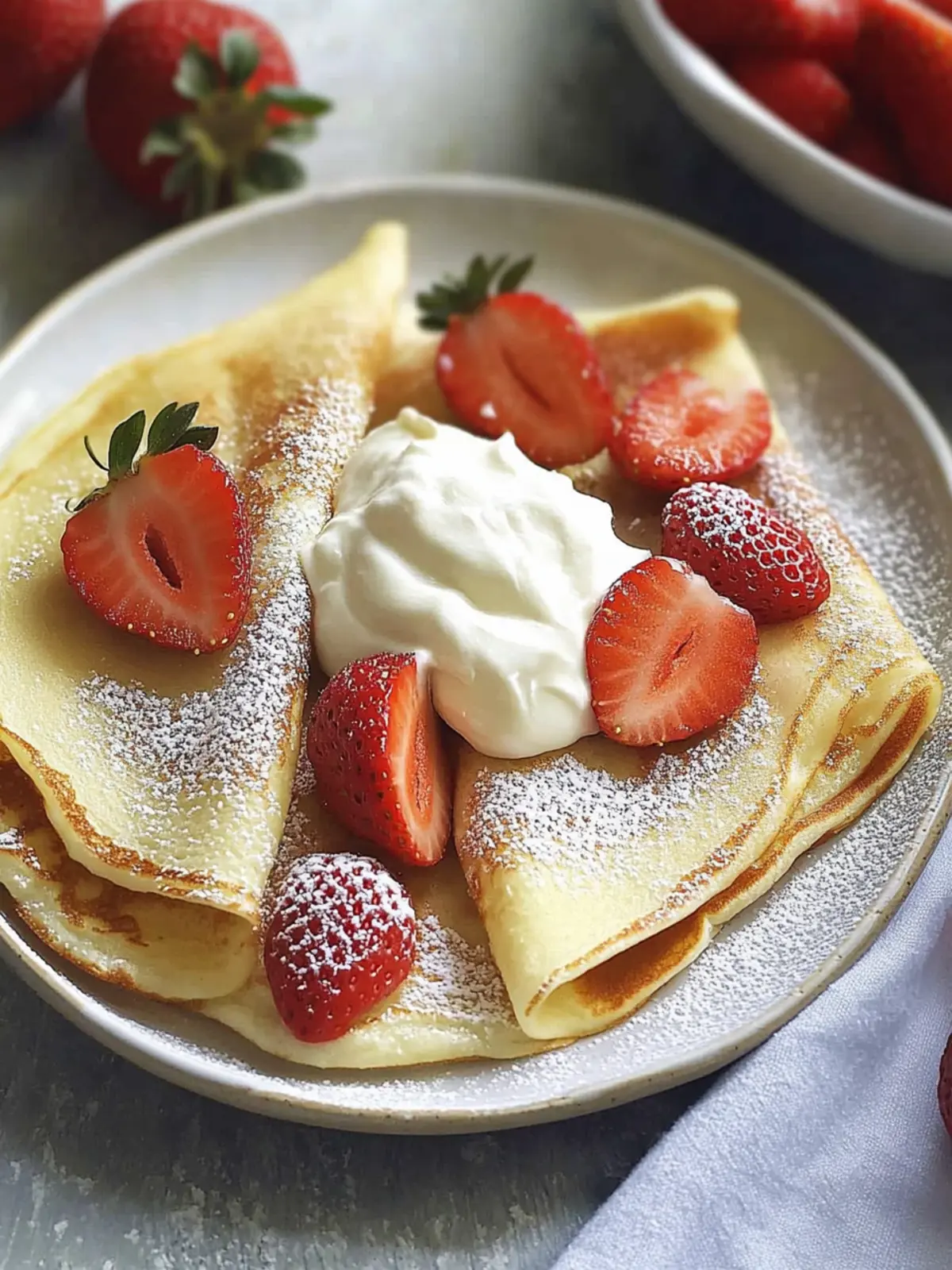 The Best Strawberry Cream Cheese Crepe Recipe