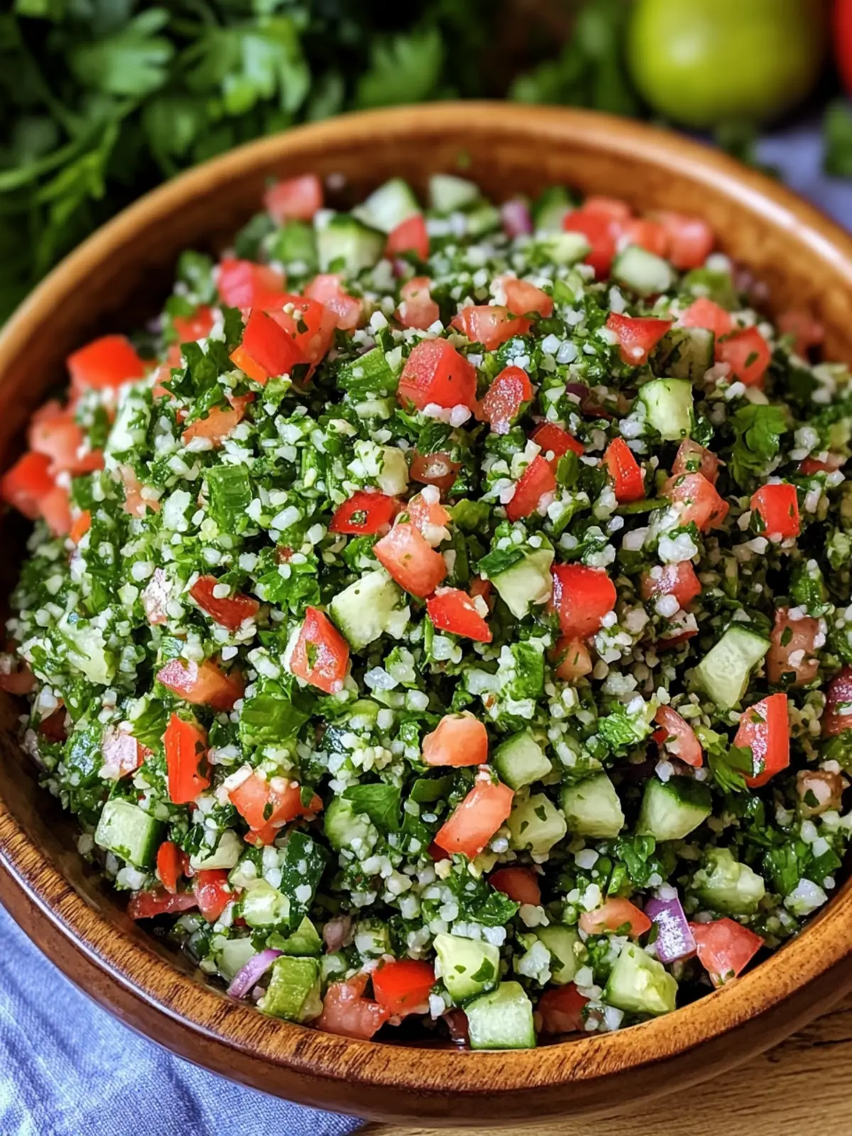Fresh Lebanese Tabbouleh Salad