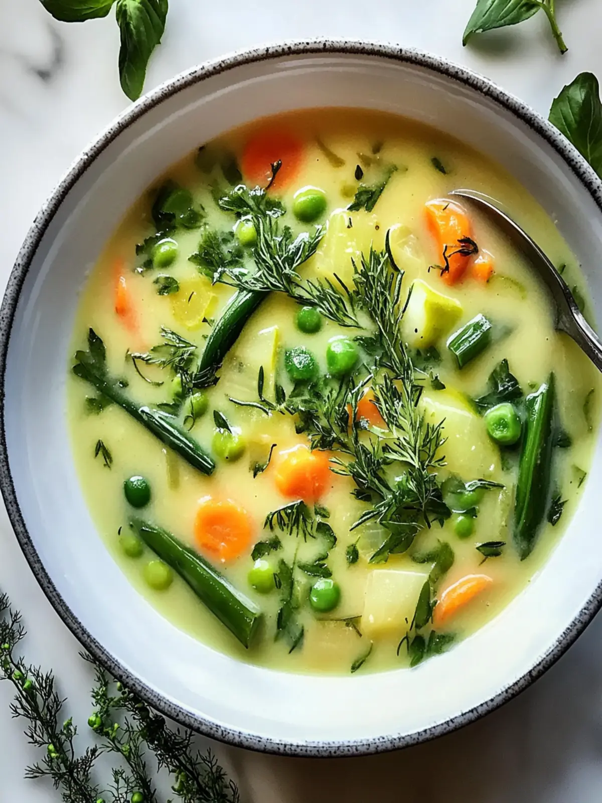 Cream of Spring Vegetable Soup