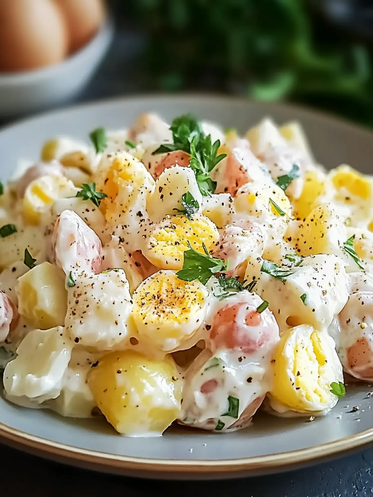 Savory Creamy Potato and Egg Salad for Your Perfect Picnic 4 Creamy Potato and Egg Salad