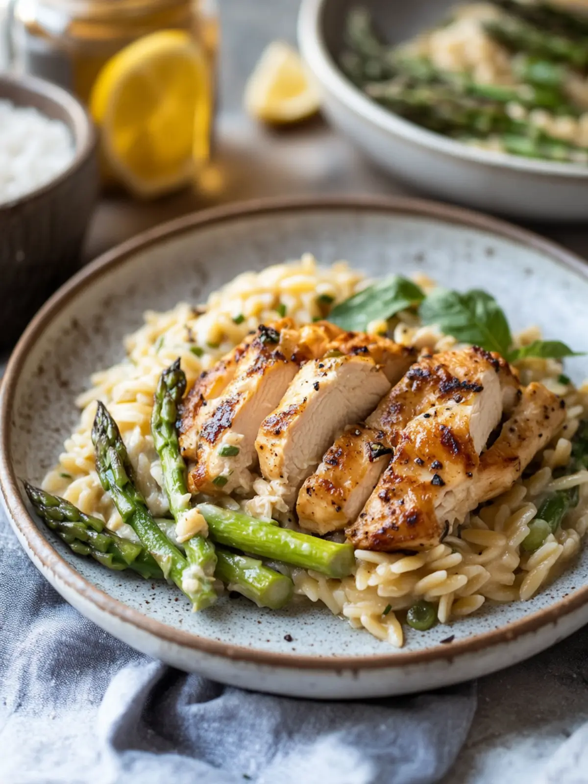 Creamy Chicken and Asparagus Orzo: Quick Comfort in One Pot 2 Chicken and Asparagus Orzo