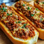 Sloppy Joe Garlic Bread