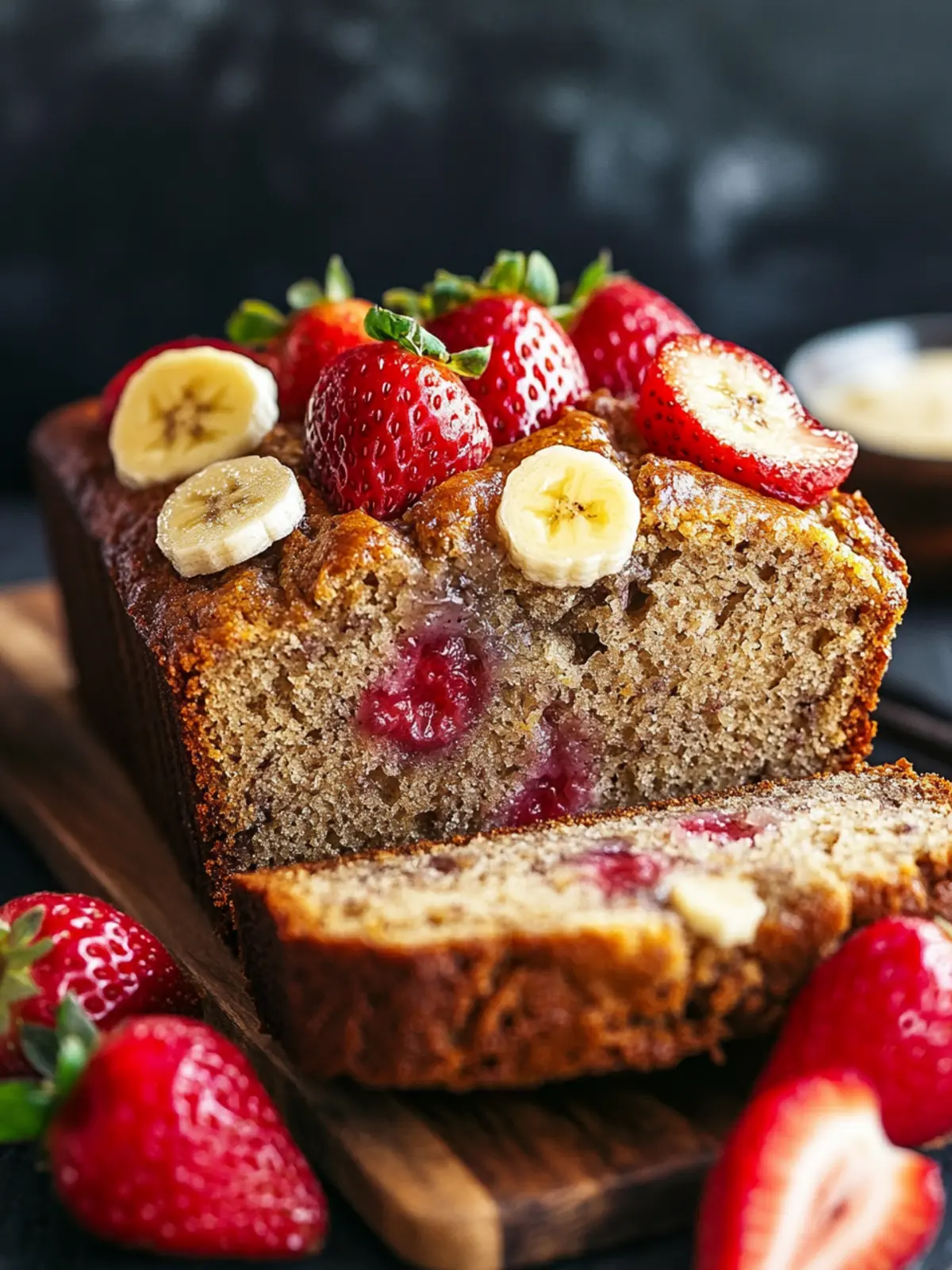 Strawberry Banana Bread