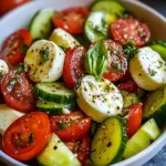 Tomato Cucumber Mozzarella Salad That Brightens Your Day 4 Tomato Cucumber Mozzarella Salad