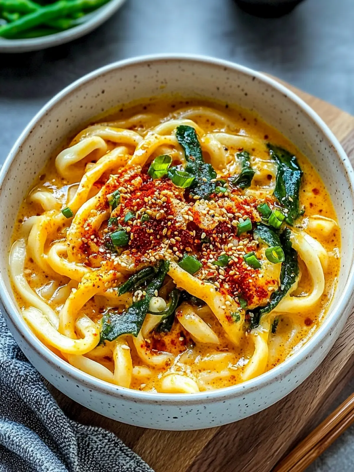 Japanese Inspired Creamy Curry Udon (15 Minutes)