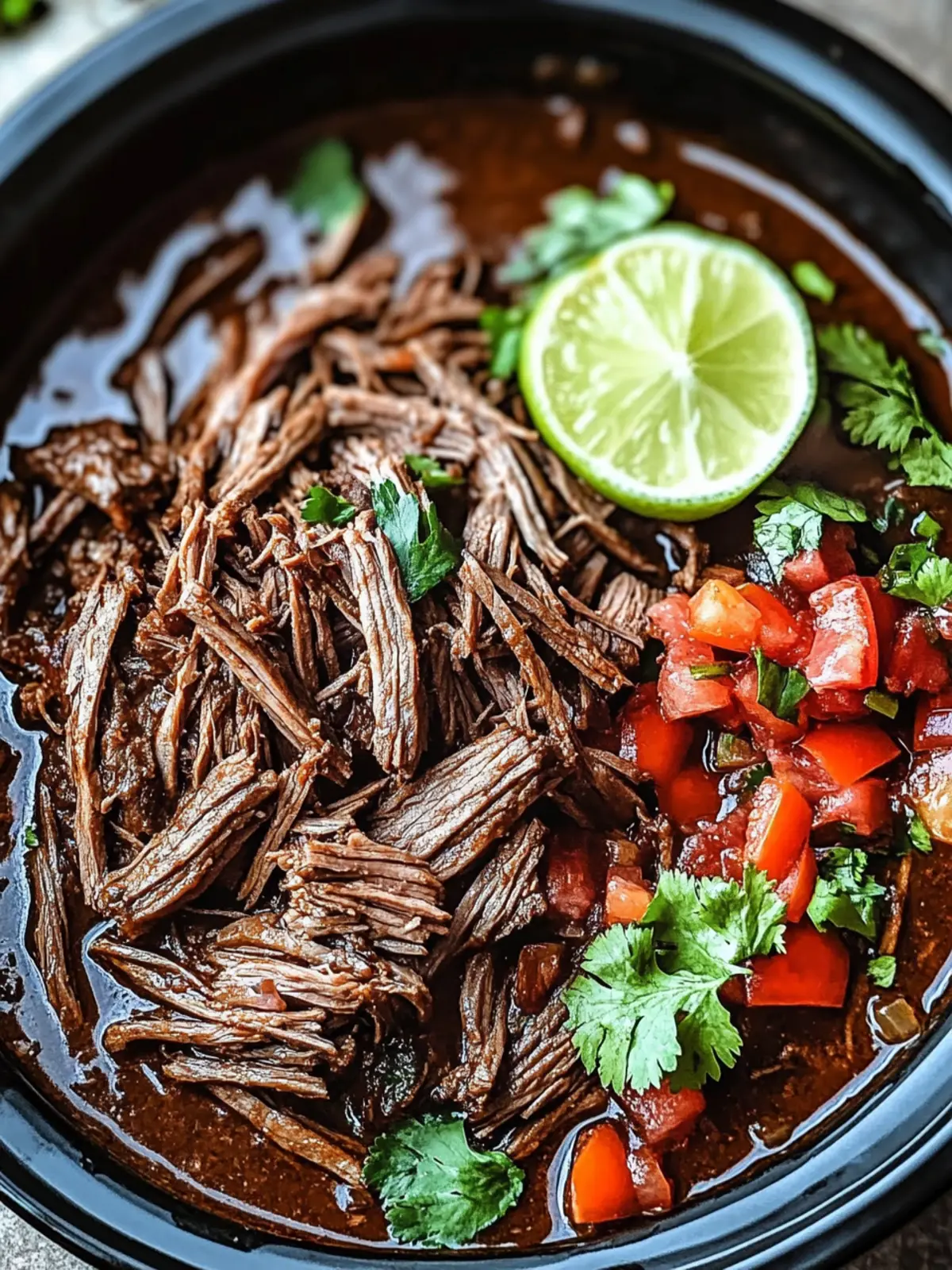 Melt-In-Your-Mouth Crockpot Barbacoa Beef