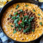 Ground Beef Queso Dip
