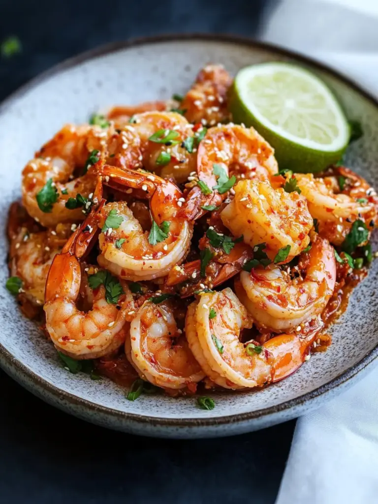 Buttery Kimchi Shrimp