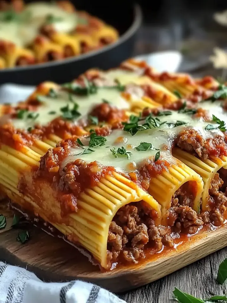 Stuffed Manicotti Recipe with Savory Beef