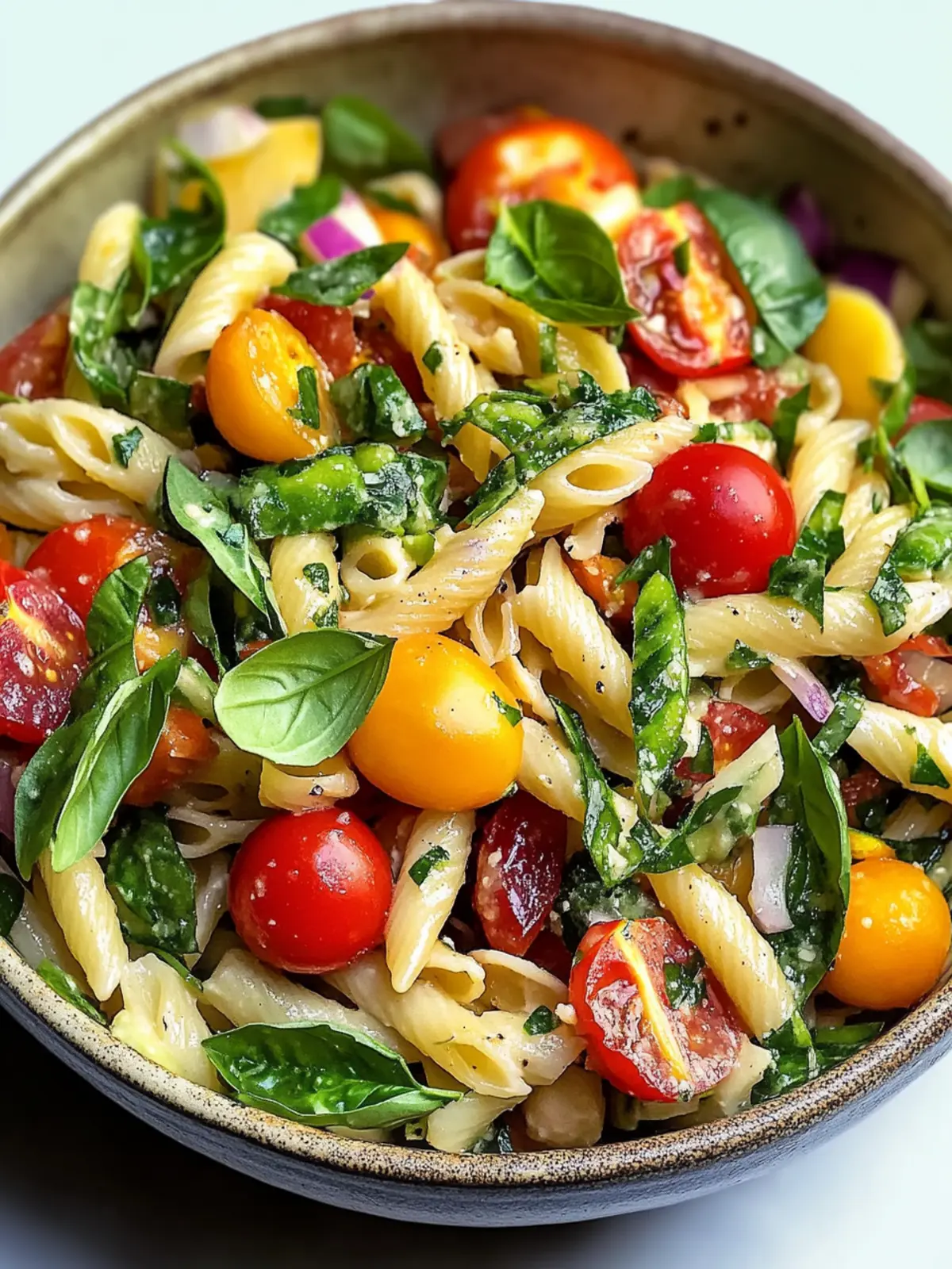 Pasta Salad with Spring Vegetables and Tomatoes