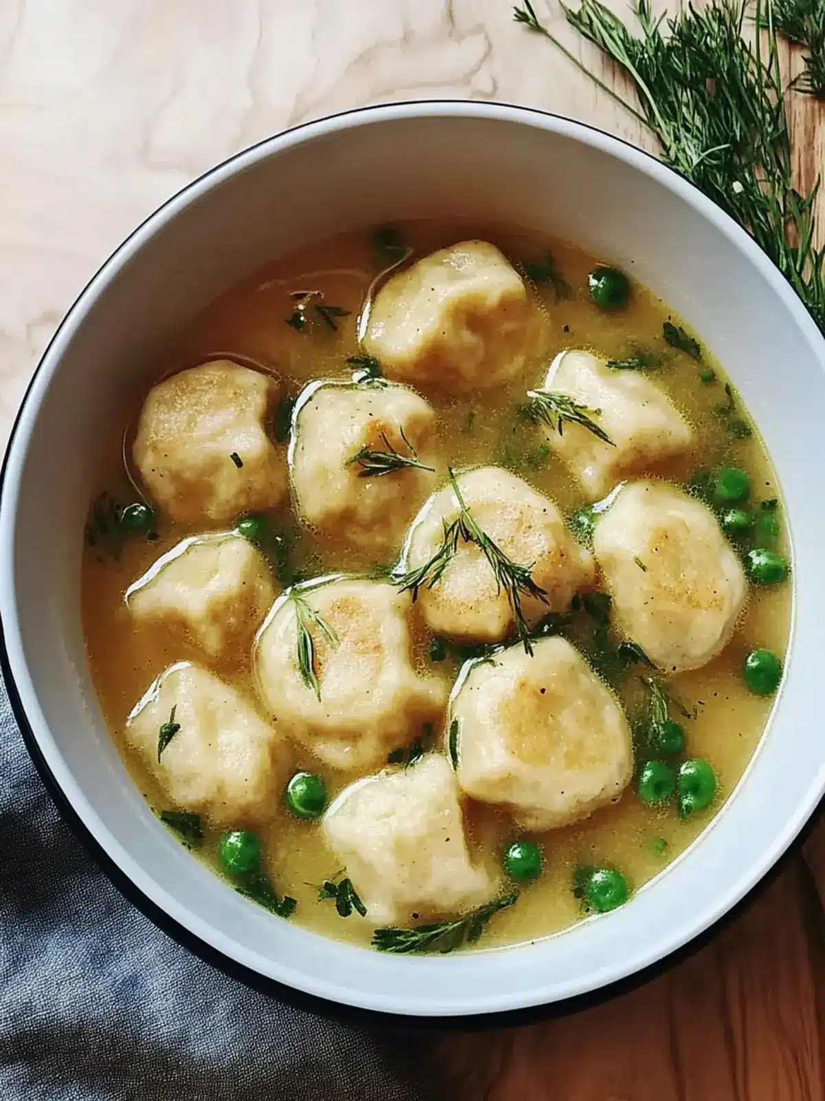 Sourdough Dumplings for Soup