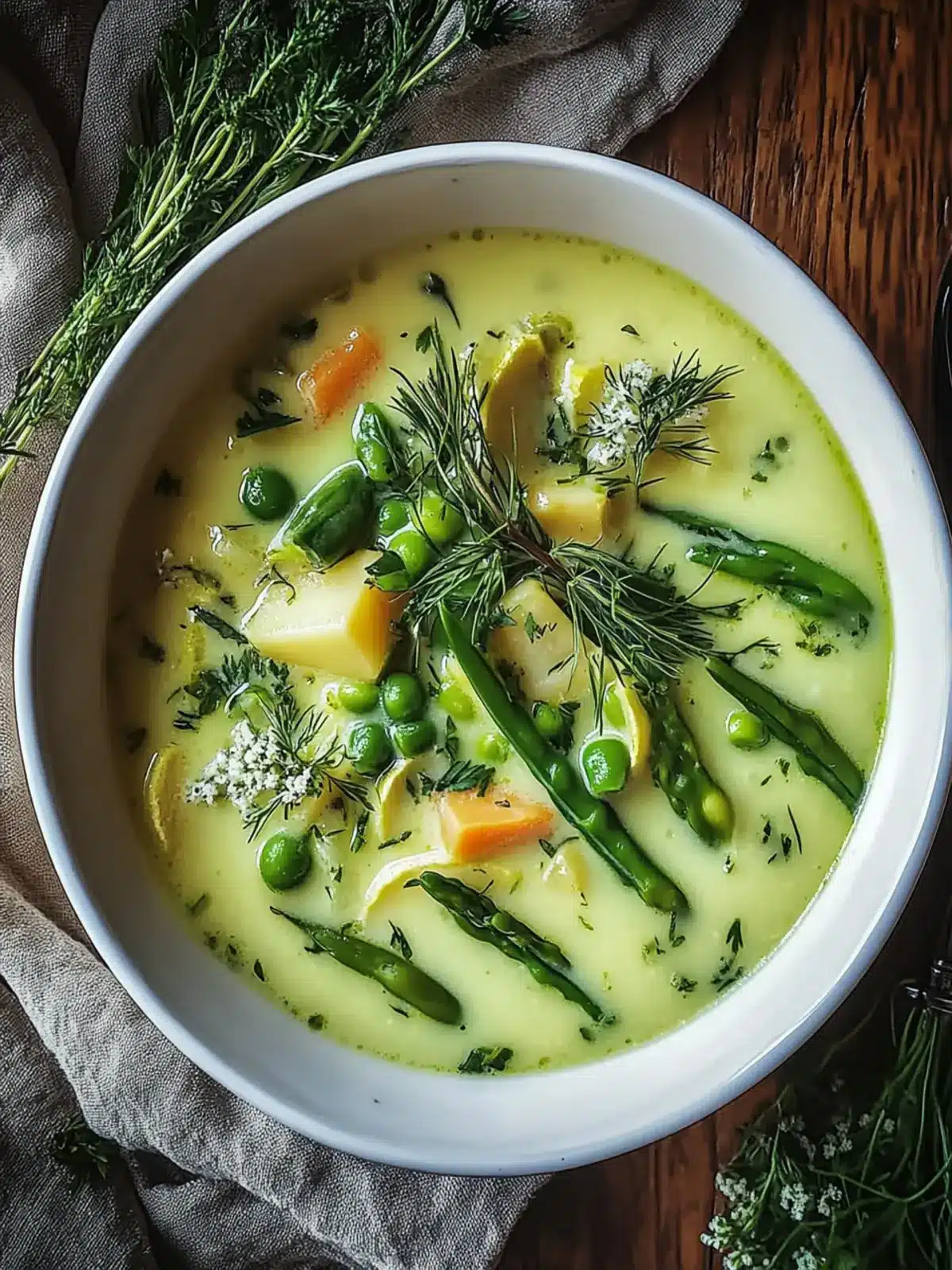 Cream of Spring Vegetable Soup