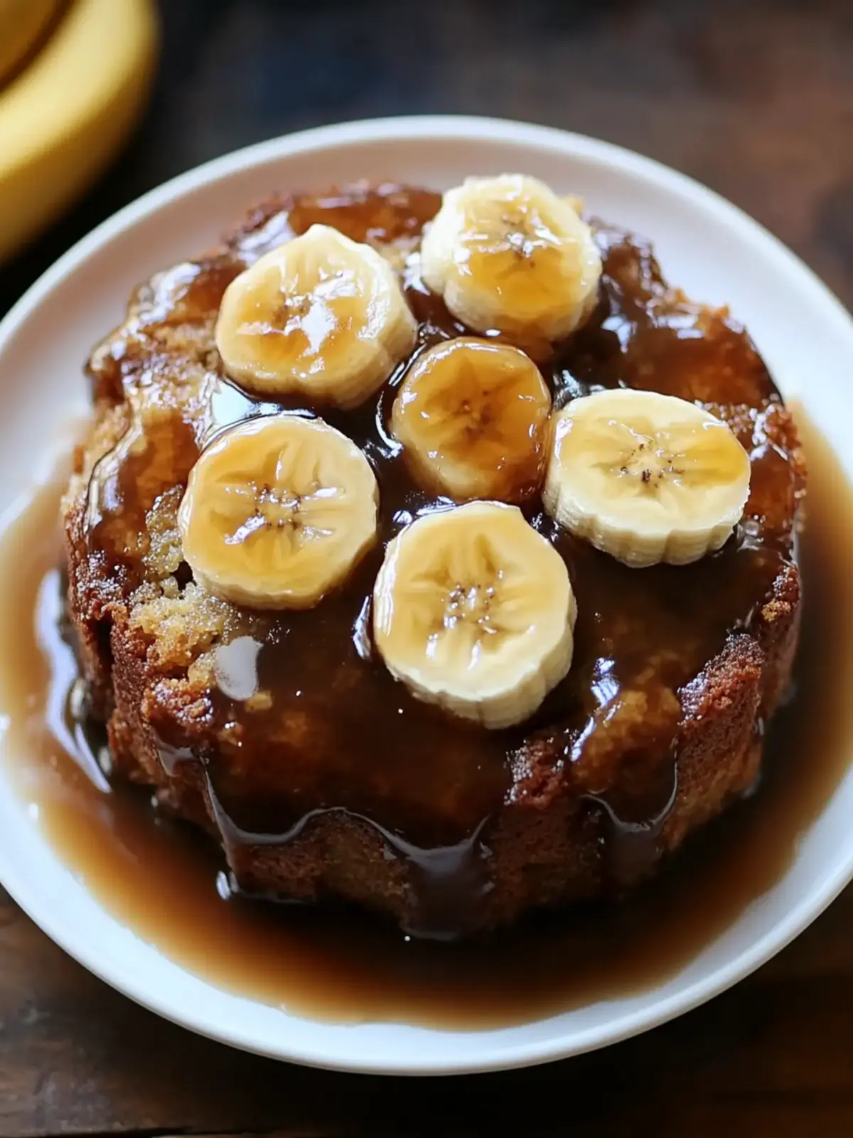 Sticky Banana Bread Pudding Cake with Toffee Sauce Bliss 3 Sticky Banana Bread Pudding Cake with Toffee Sauce