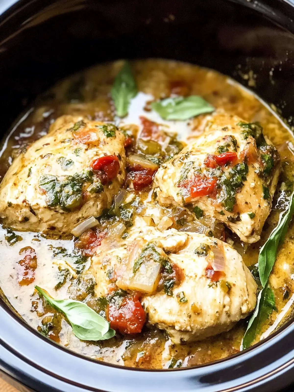 Savory Crock Pot Tuscan Chicken for Effortless Family Dinners 5 Crock Pot Tuscan Chicken