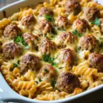 Swedish Meatball Pasta Bake