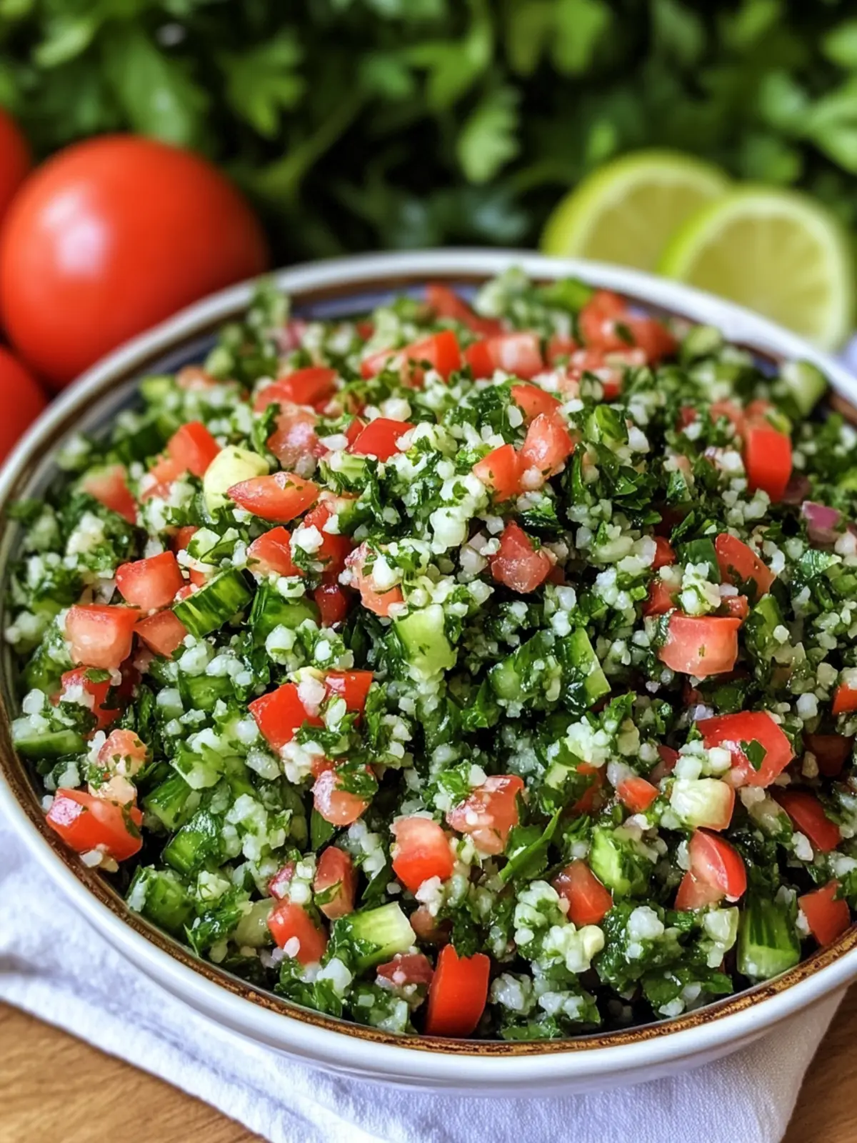 Fresh Lebanese Tabbouleh Salad