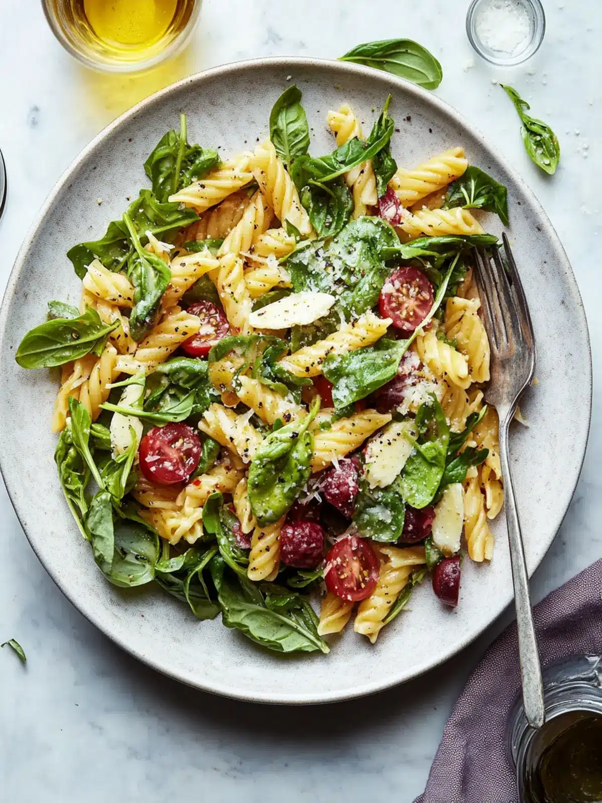 Chickpea Salad Pasta with Garlicky Sauce for Fresh Flavor 4 Salad Pasta