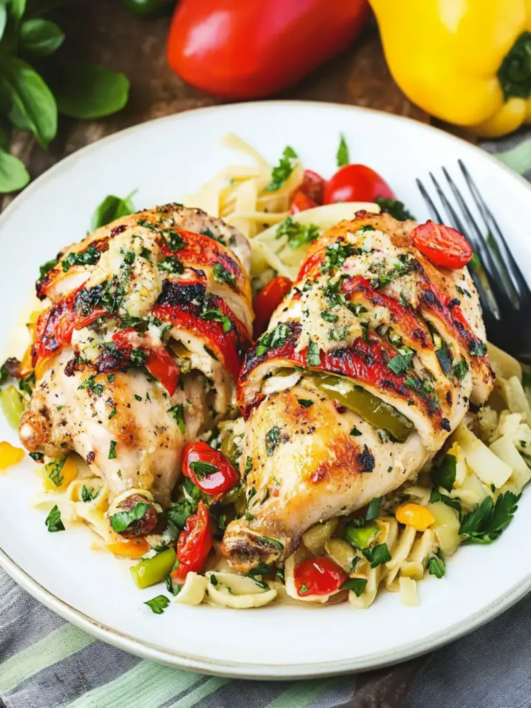 Primavera-Stuffed Chicken