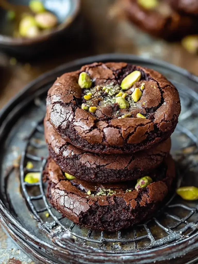 Pistachio Halva Brownie Crinkle Cookies: An Incredible Essential Recipe