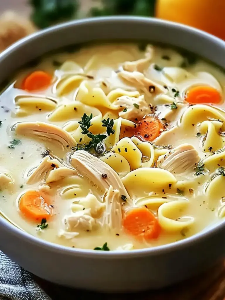 Creamy Chicken Noodle Soup