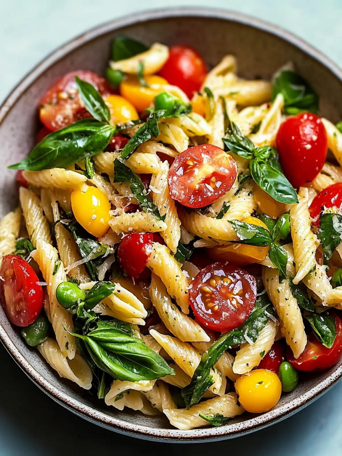 Colorful Pasta Salad with Spring Vegetables and Tomatoes Delight 2 Pasta Salad with Spring Vegetables and Tomatoes