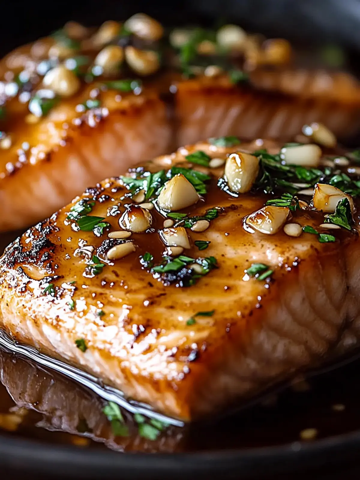 Savory Salmon with Brown Sugar Garlic Glaze