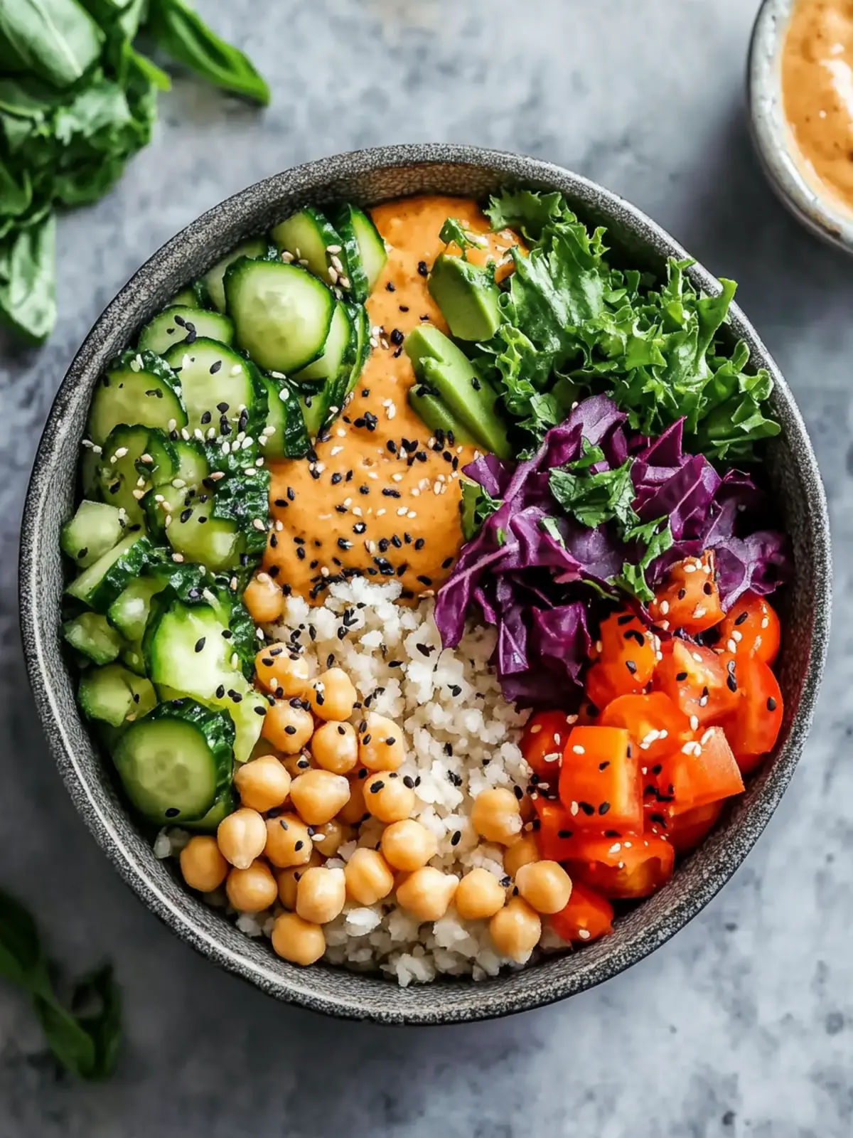 Peanut Chickpea Buddha Bowl