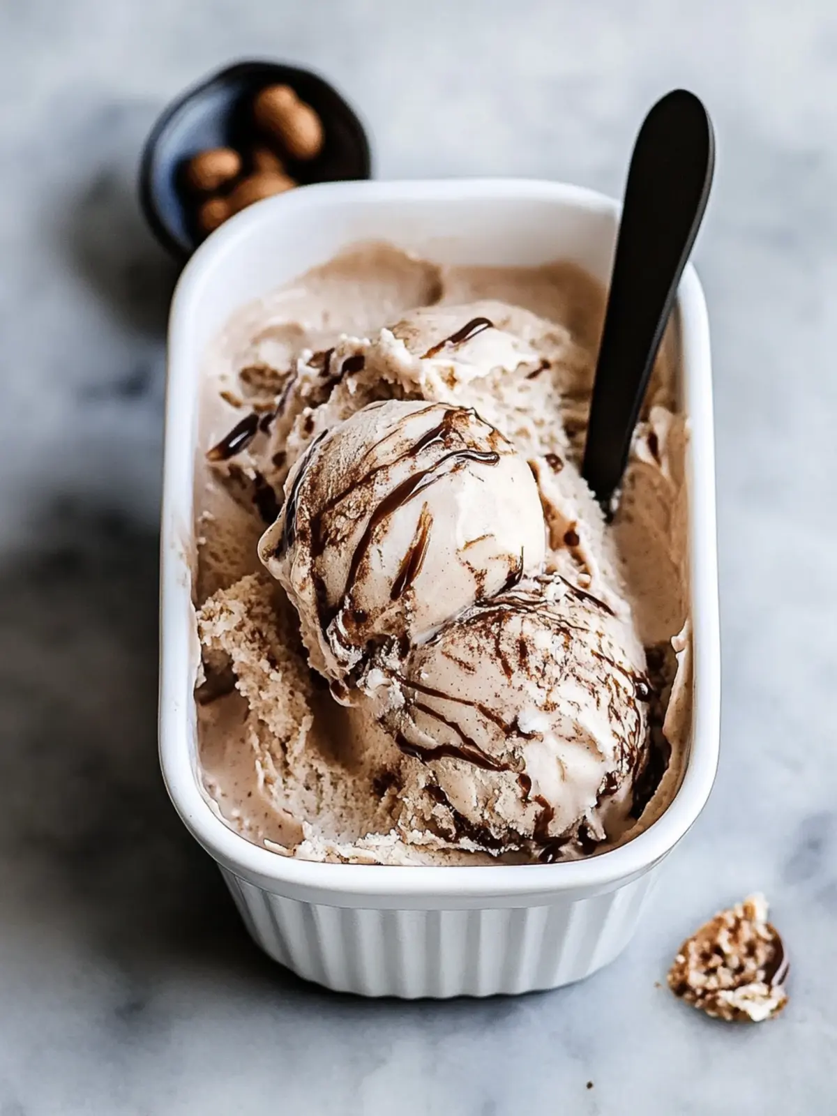 Vegan Peanut Butter Mudslide Ice Cream