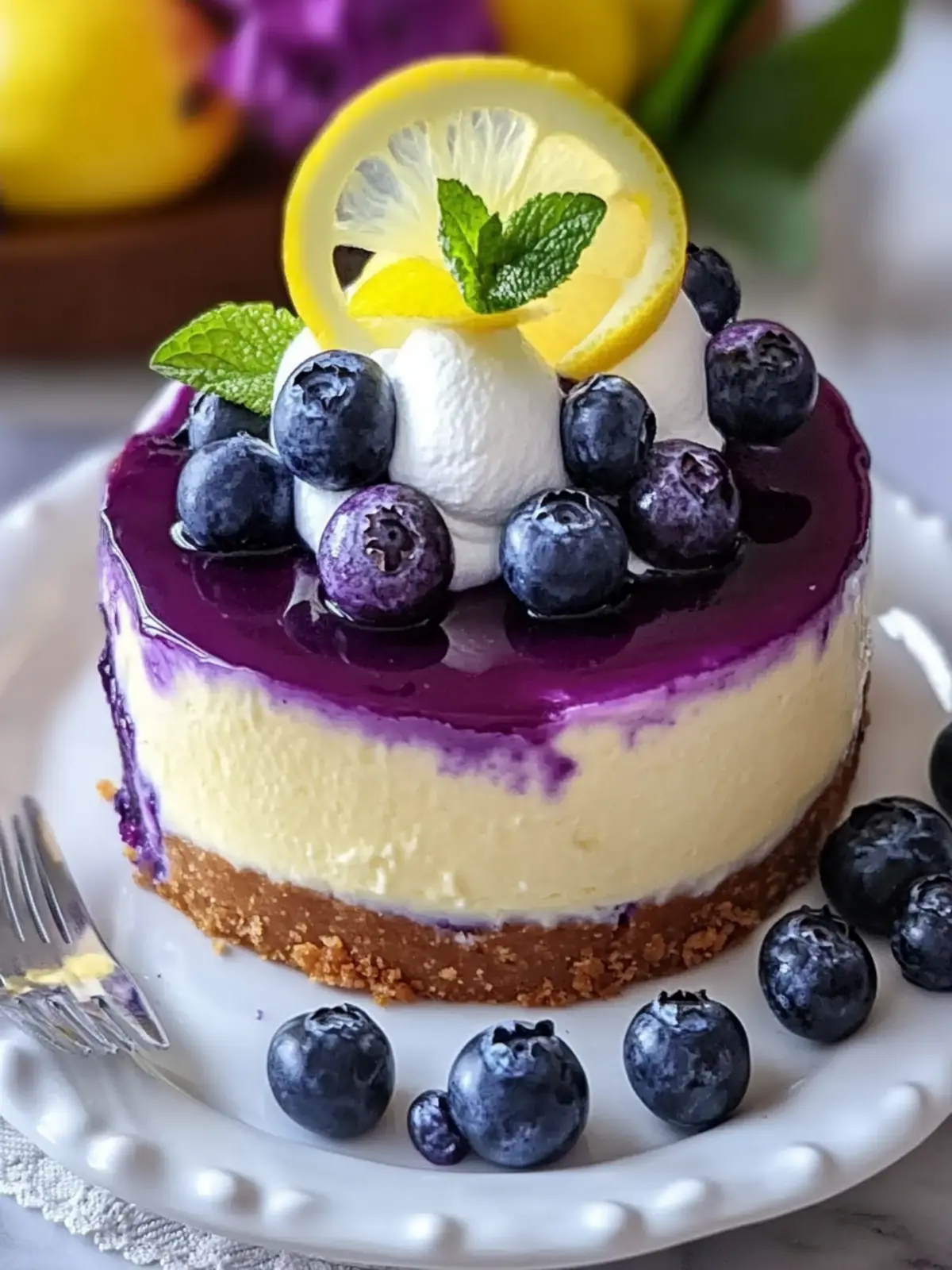 Lemon Blueberry Cheesecake Magic: A Delightful Twist 5 Lemon Blueberry Cheesecake Magic