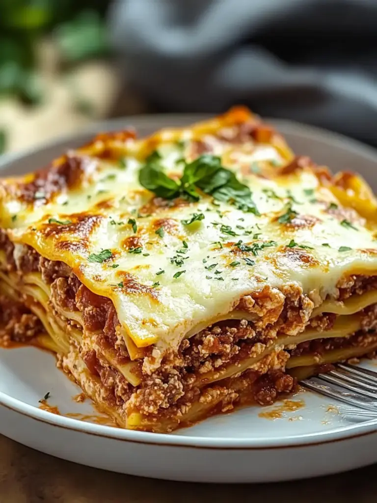 Hearty Bison Lasagna