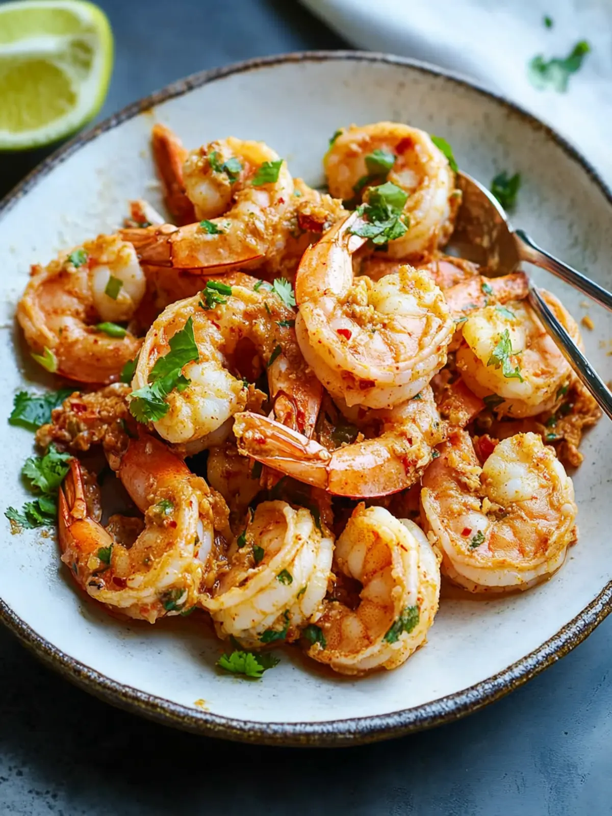 Buttery Kimchi Shrimp