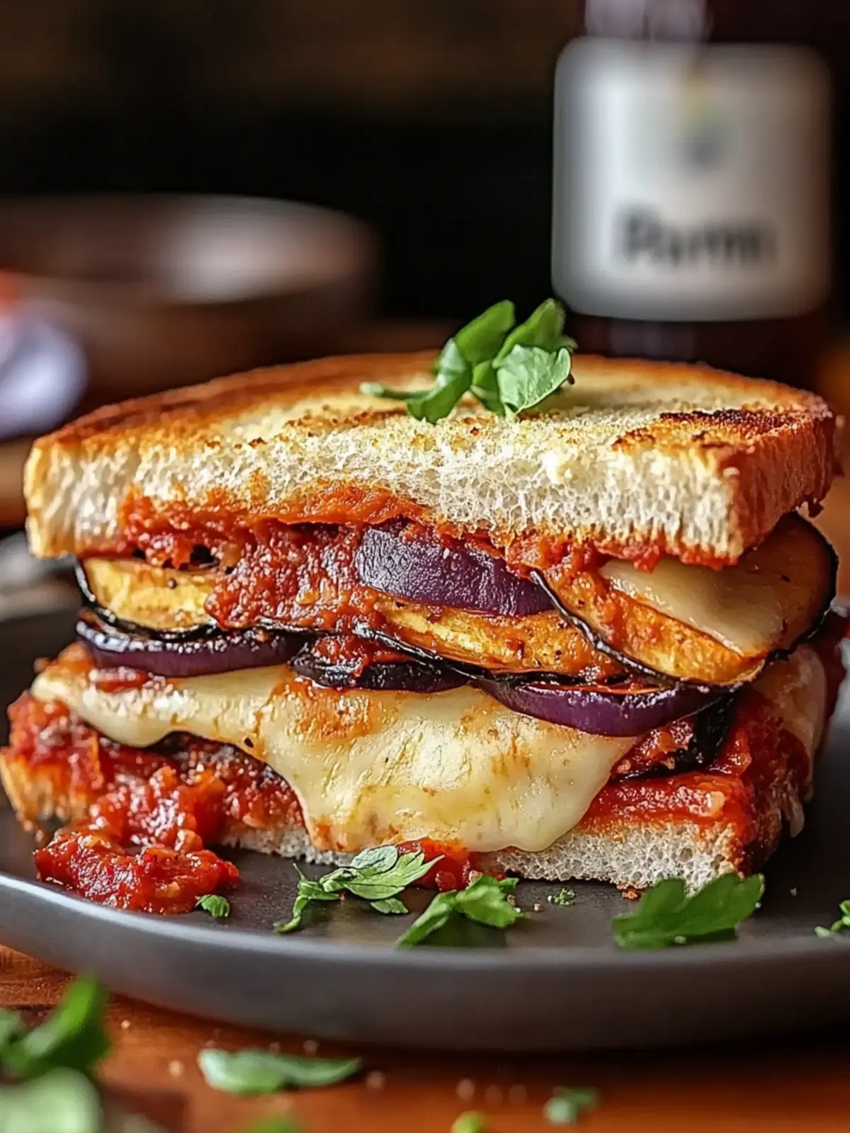Eggplant “Parm” Sandwich