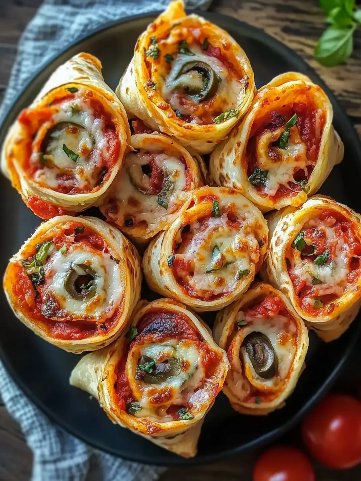 Tortilla Pizza Rolls