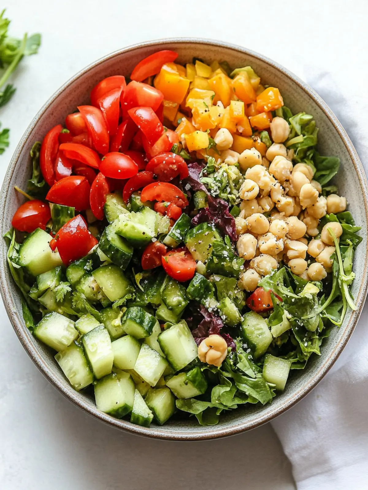 Vegan Chopped Salad: Crisp, Flavorful, and Full of Fun 4 Vegan Chopped Salad