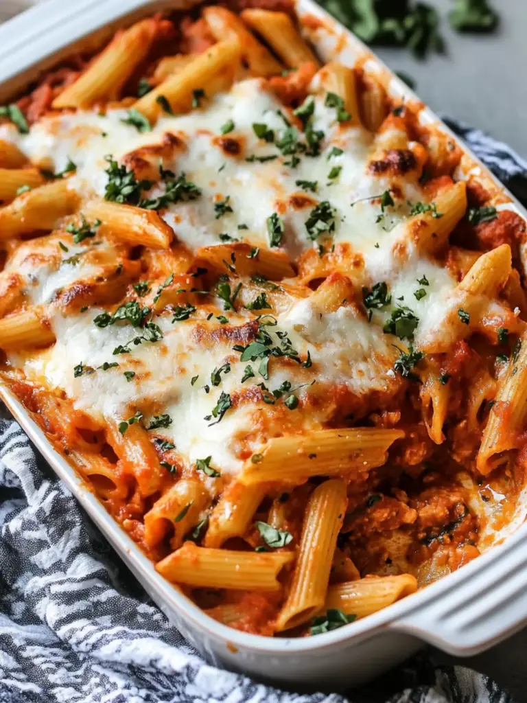 Baked Penne Alla Vodka