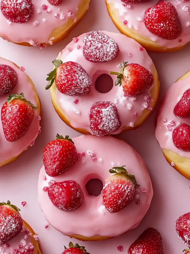 Strawberry Cheesecake Donuts