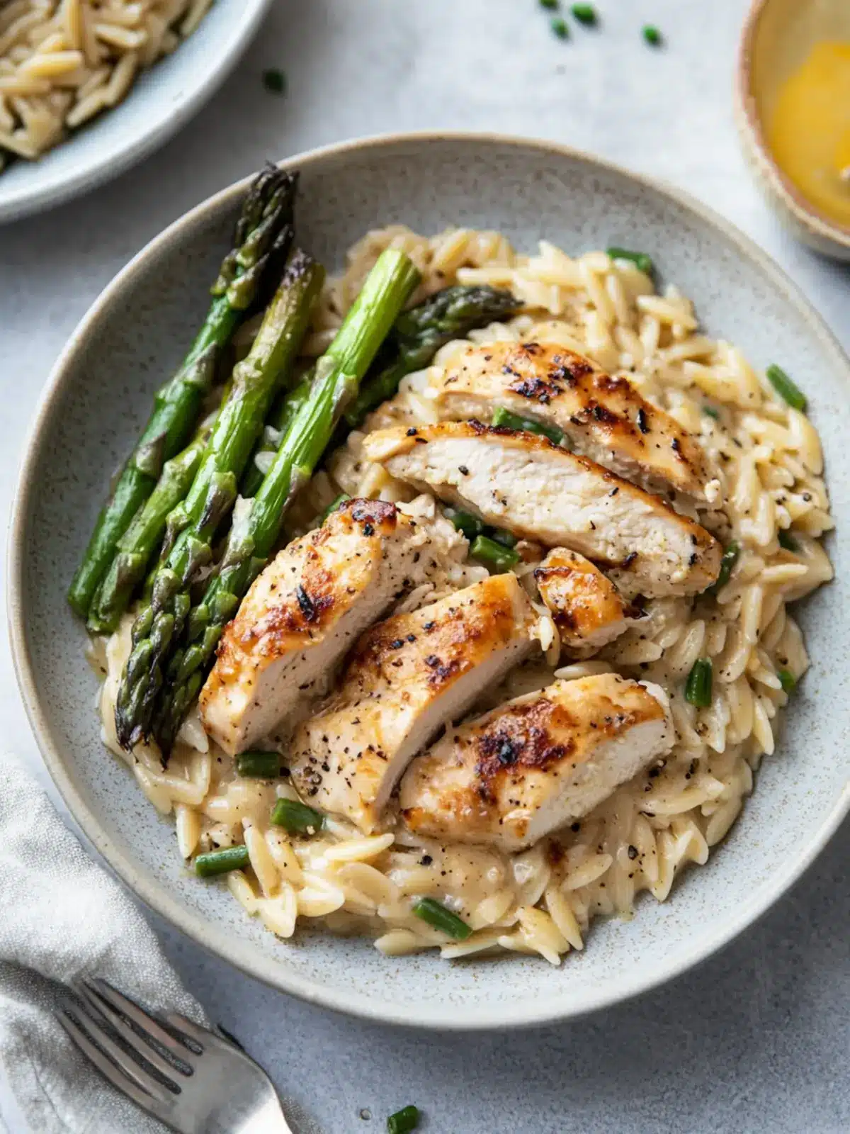 Creamy Chicken and Asparagus Orzo: Quick Comfort in One Pot 5 Chicken and Asparagus Orzo