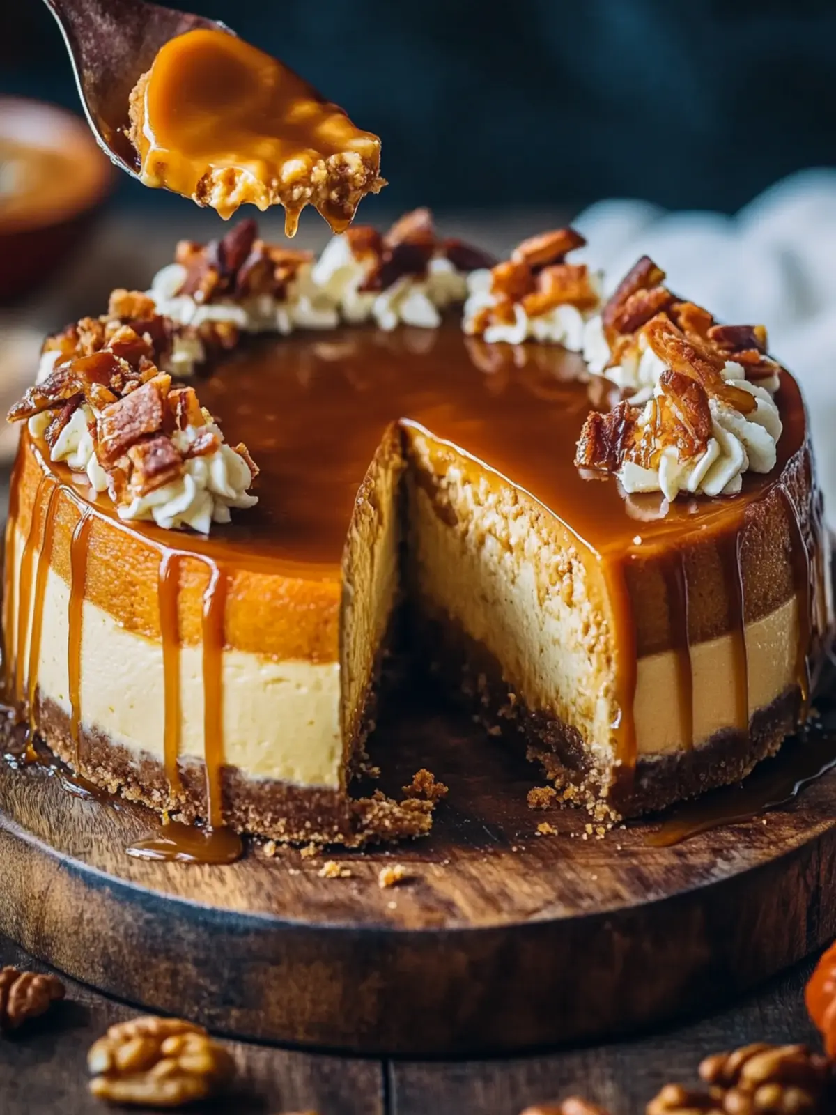 Caramel Pumpkin Cheesecake Recipe