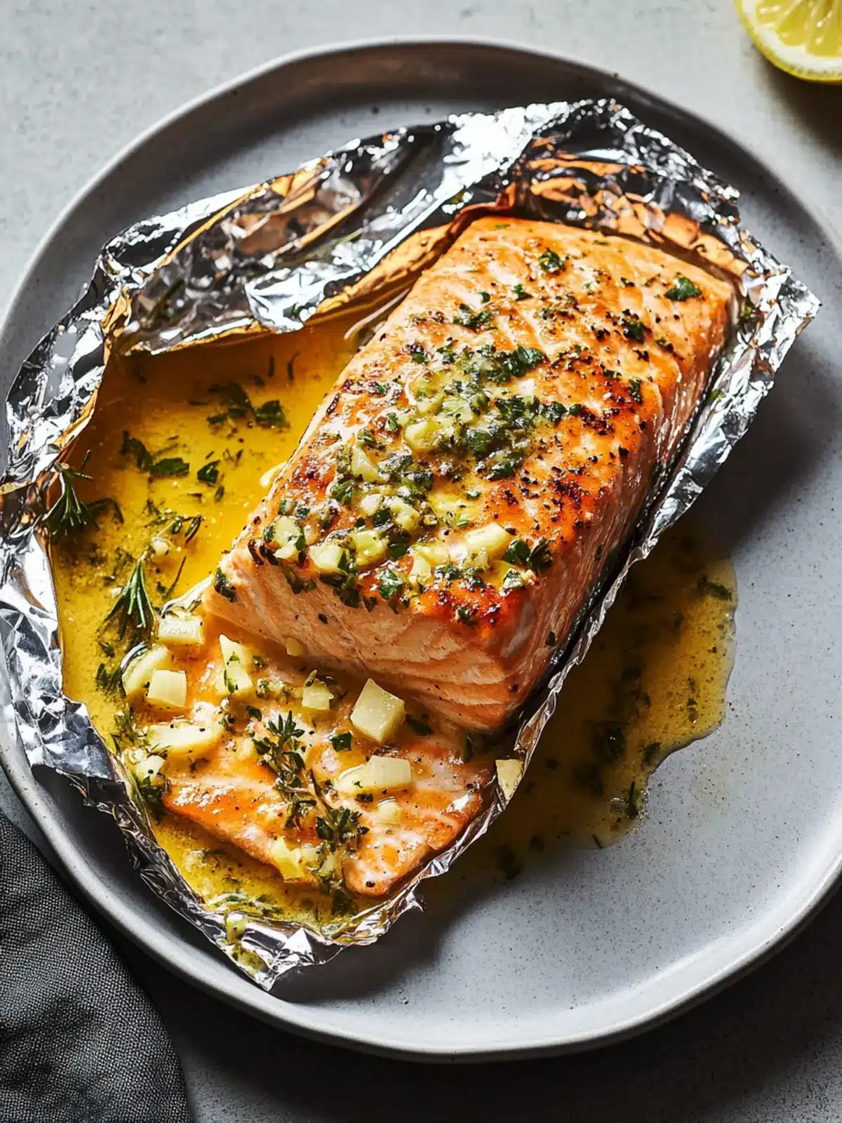 Easy Grilled Salmon in Foil with Lemon-Garlic-Herb Butter Delight 2 Easy Grilled Salmon in Foil With Lemon-Garlic-Herb Butter
