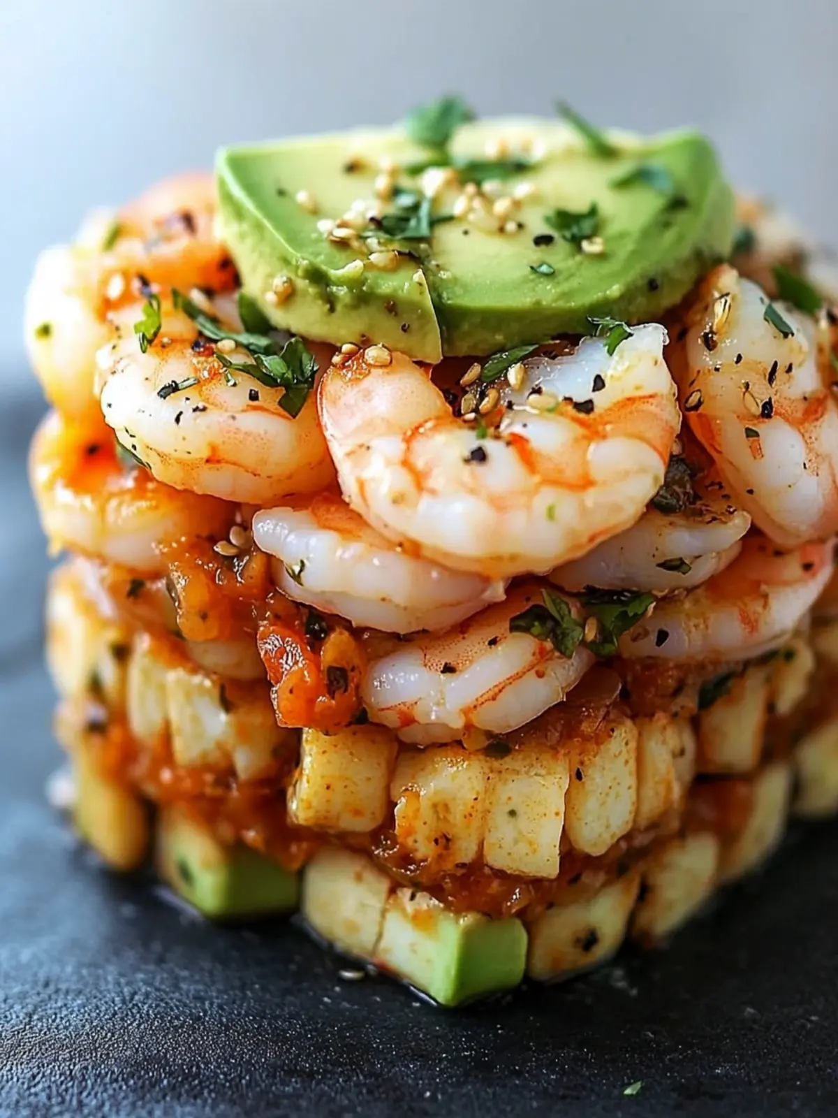 Spicy California Shrimp Stack