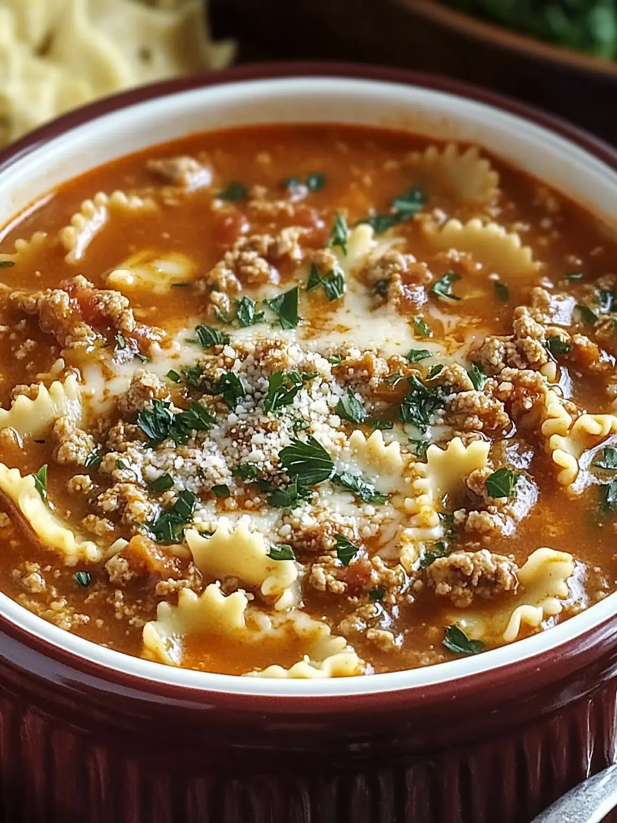 Hearty Slow Cooker Lasagna Soup