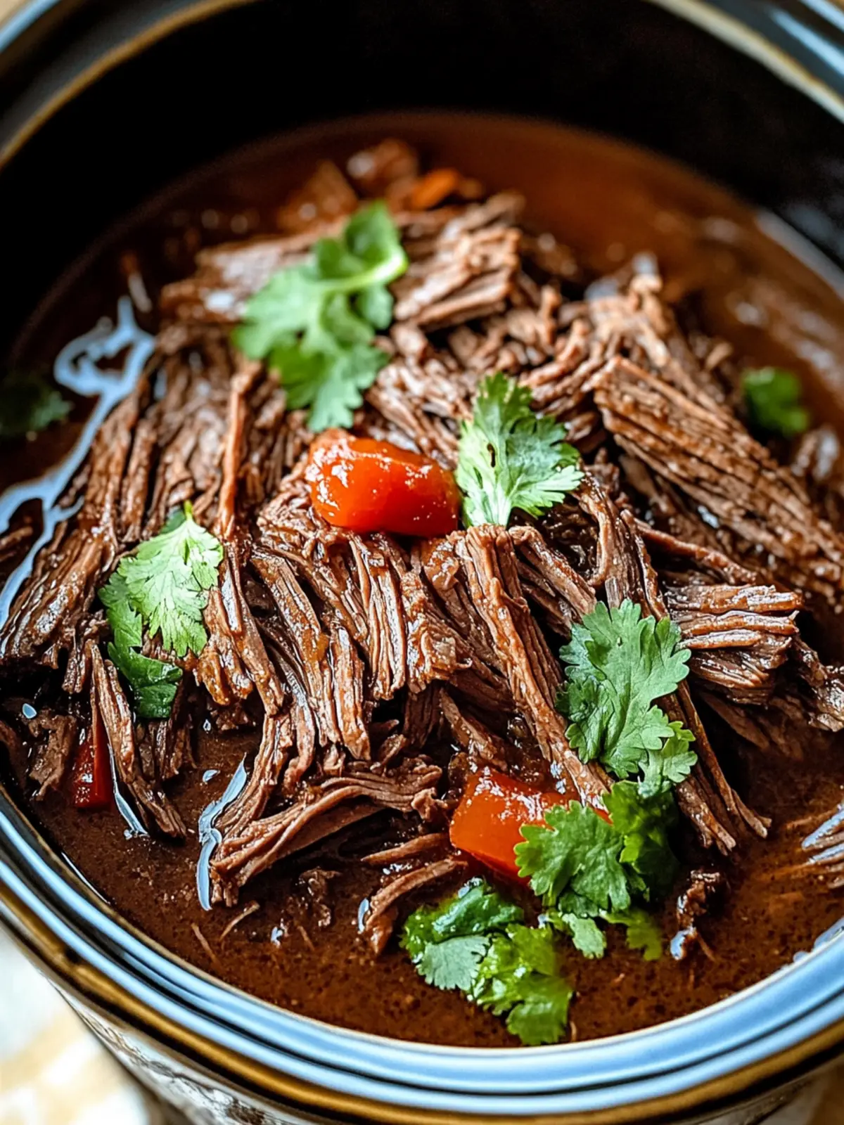Melt-In-Your-Mouth Crockpot Barbacoa Beef