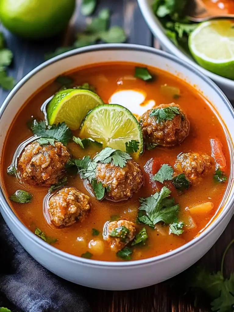 Smoky Chipotle Meatball Tortilla Soup
