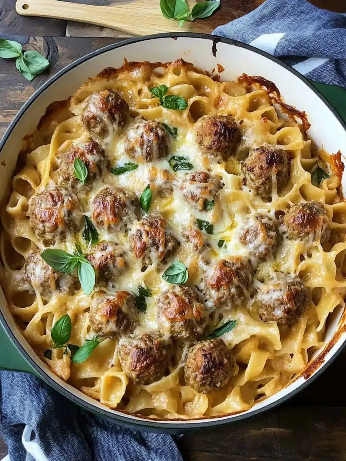 Swedish Meatball Pasta Bake