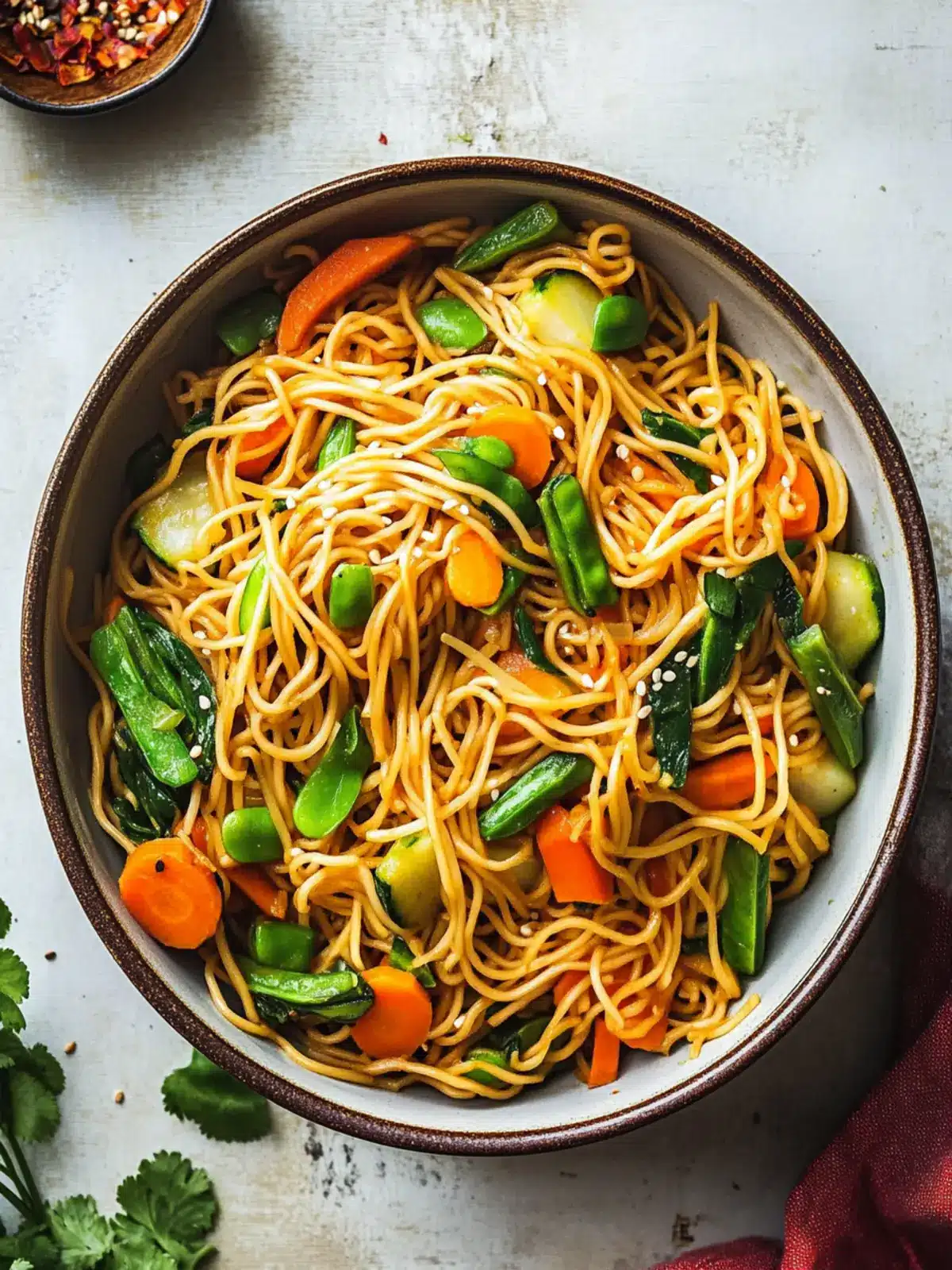 Quick & Colorful Vegetable Lo Mein: 20-Minute Healthy Delight 3 Vegetable Lo Mein